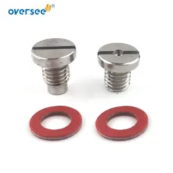 90340-08002-00 Straight Screw Plug Kit For Yamaha Outboard Engine F9.9 to 300HP Magnetic And Non-magnetic Screw