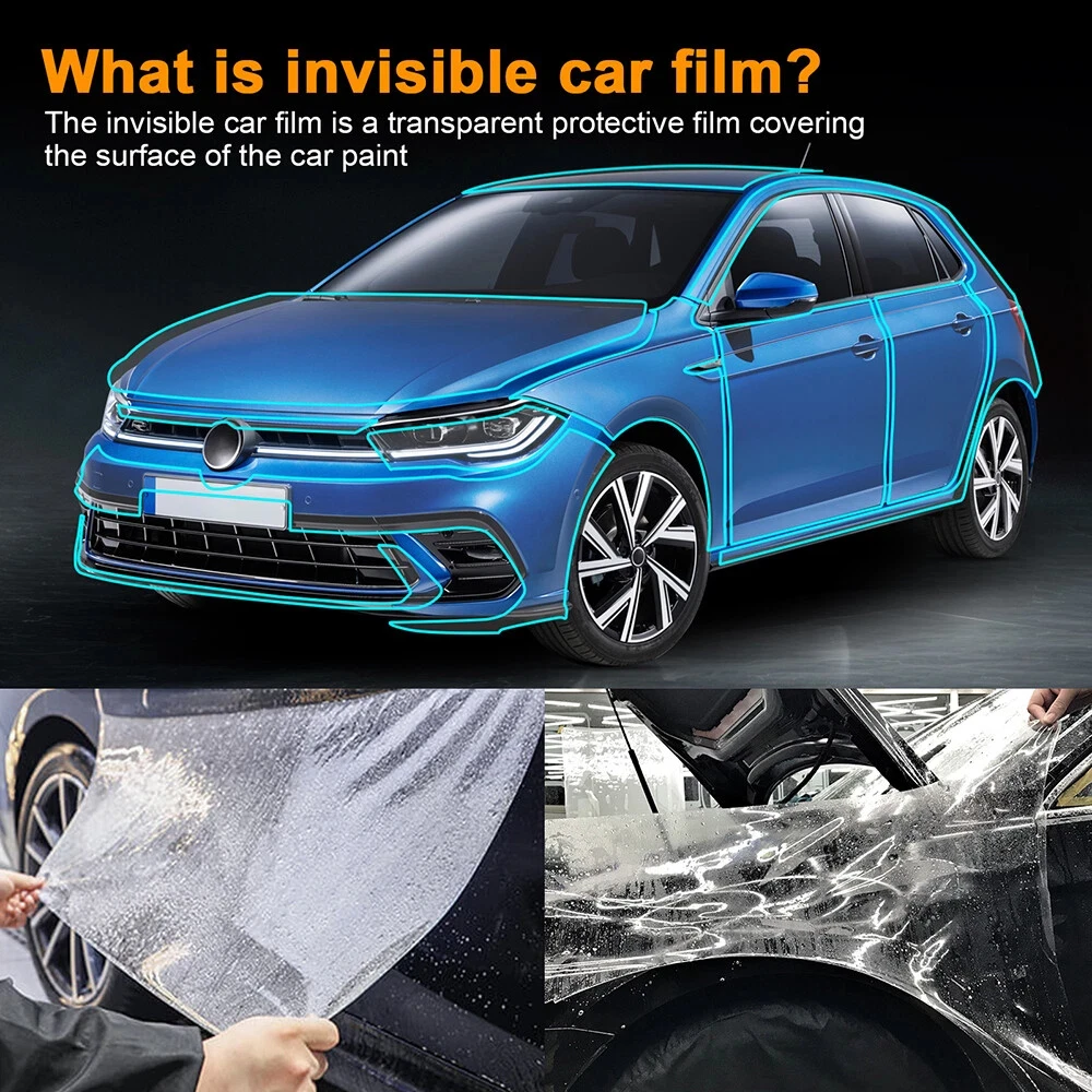 

Защитная пленка для кузова автомобиля из ТПУ толщиной 8,5 мил, устойчивая к царапинам, для Volkswagen Polo R Line 2021-2023, прозрачная, предварительно нарезанная, PPF