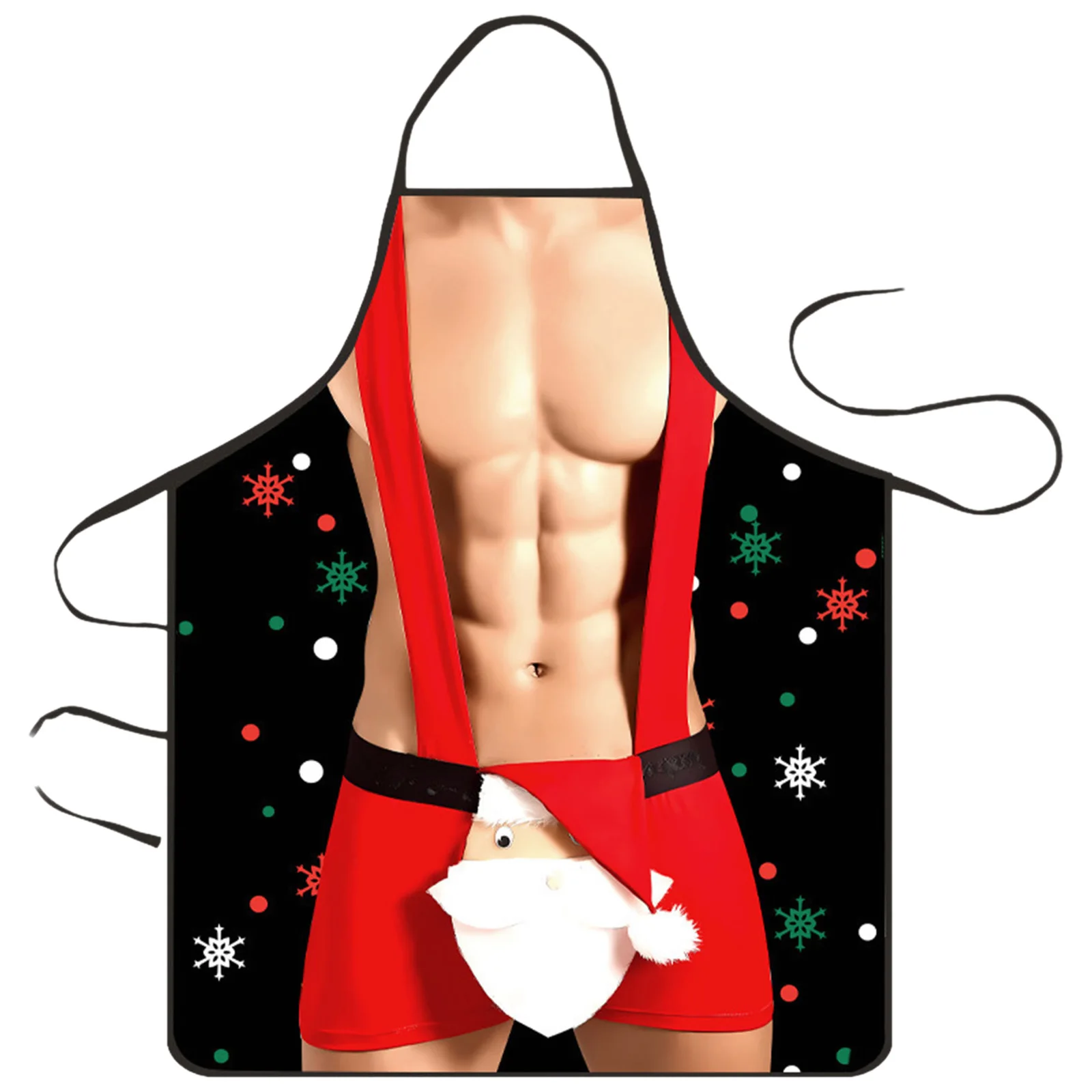 Fartuchy świąteczne damskie męskie do gotowania śmieszne niegrzeczne wodoodporne fartuchy z motywem Świętego Mikołaja do kuchni na Halloween