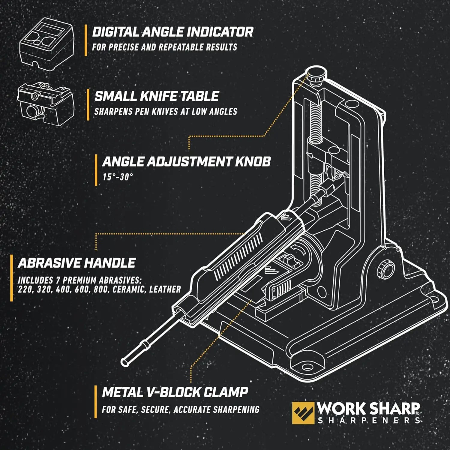 Professional Precision Adjust Knife Sharpener Tool, complete angle adjustable