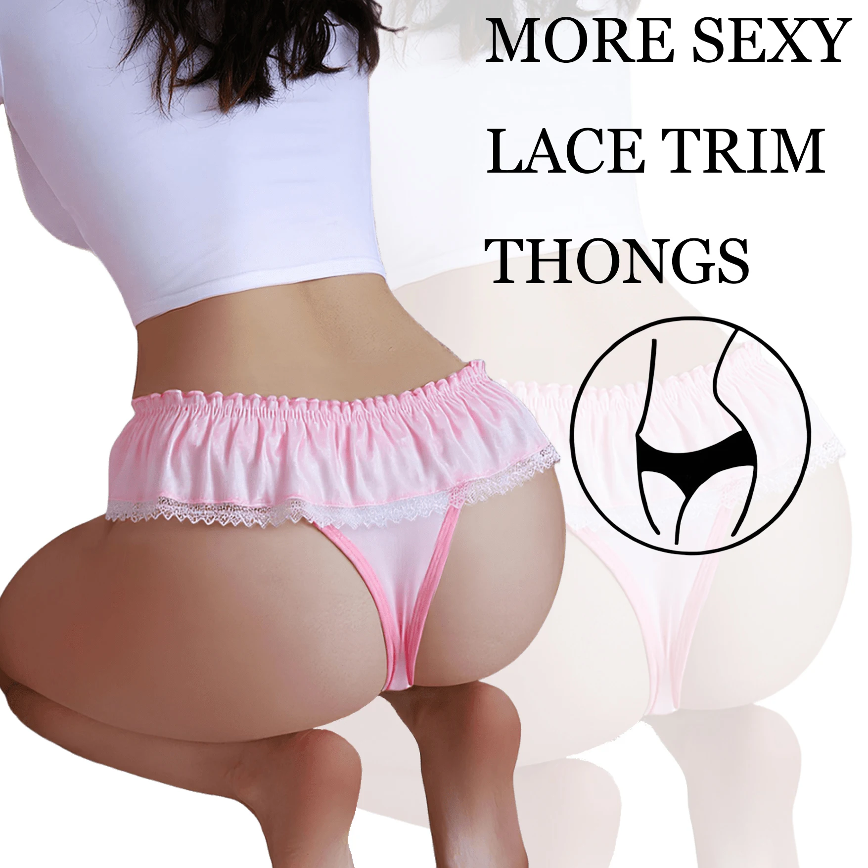Thumbnail 2 - #59 Womens Lace Thong Panties List of Top Picks