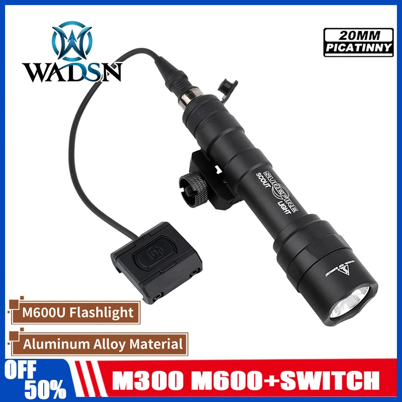 

SF Tactical flashlight bucket, SF M300A strong light/M600C strobe light, Mod Button rat tail set, suitable for M-LOK, KEYM00