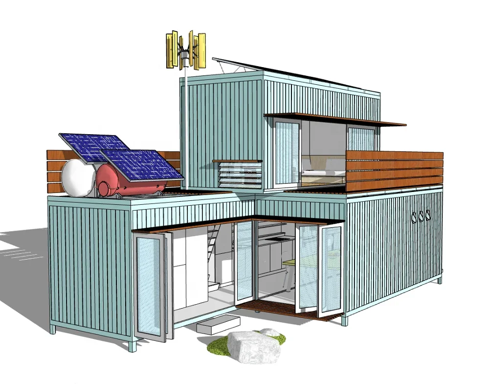 

Factory wholesale luxury modern prefabricated steel apartment container house housing