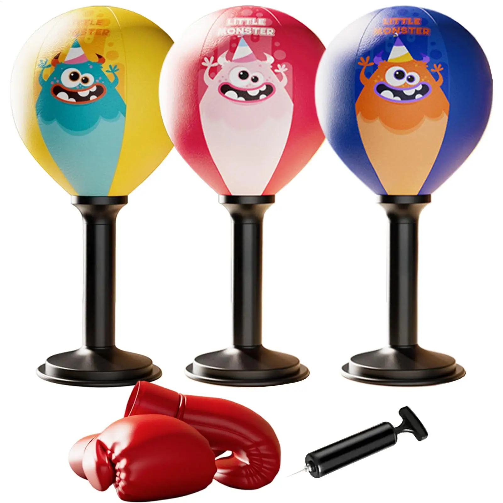 

Stress Relief & Reaction Training Bag, Desktop Punching Ball with Super Suction Cup, Fun Fitness Toy for Kids Adults Home Office