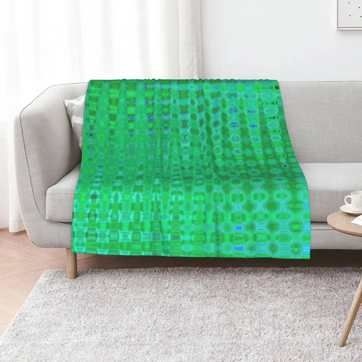 Green flare Throw Blanket Soft Beds Flannel Summer Kid'S Weighted Cute Blankets