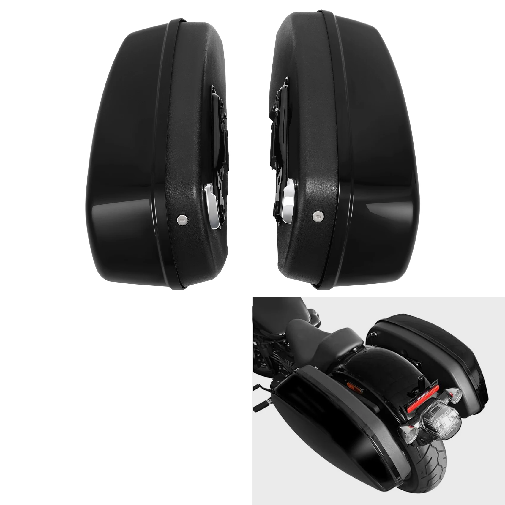 

Hard Saddlebag Saddle Bag Fit For Fit For Harley Fat Boy Breakout FLFB FLFBS FXBR FXBRS 2018-2024 2023 2022