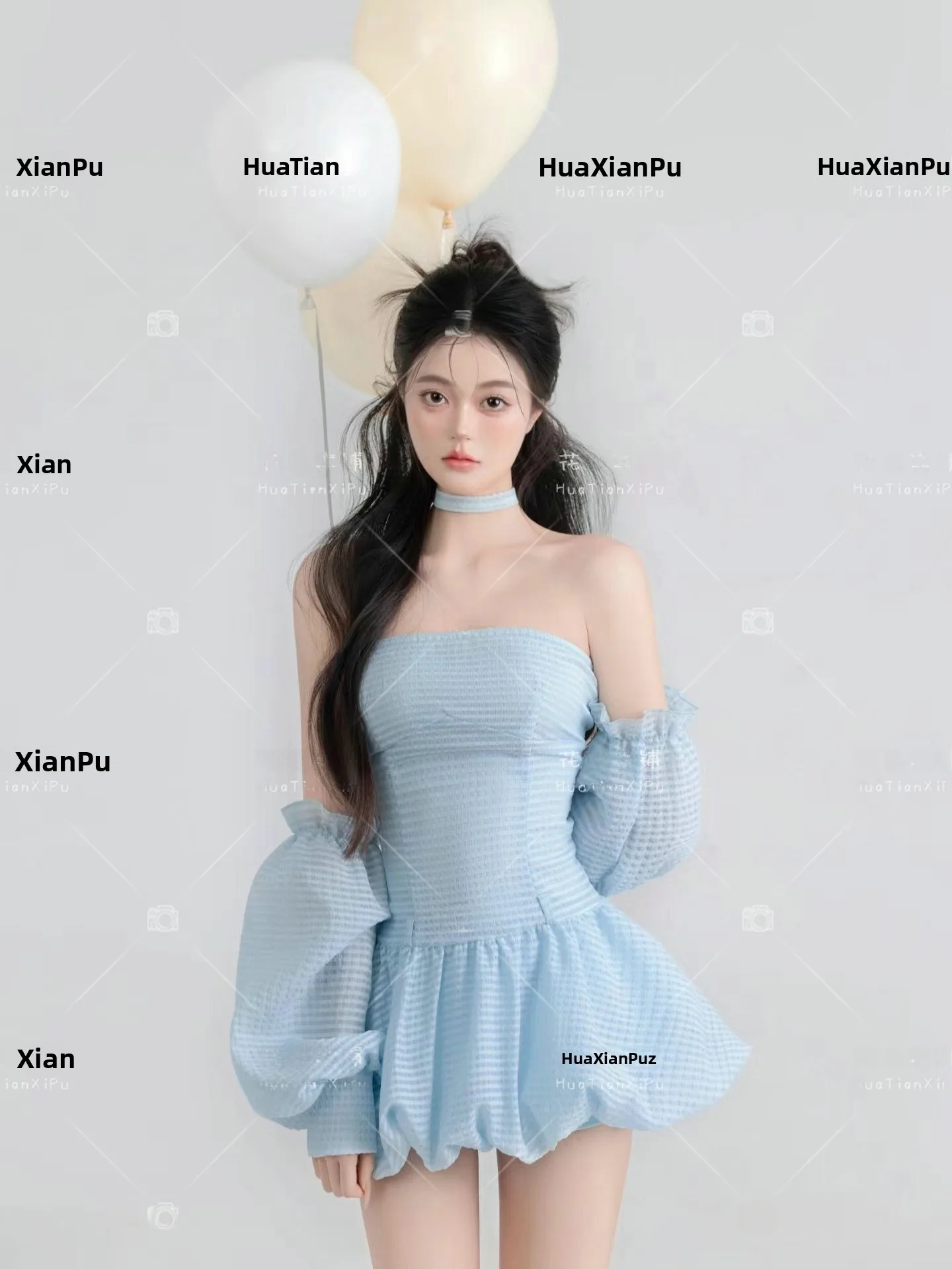 

Новый стиль: Корейская кремовая одежда для девочек, традиционный китайский этнический костюм для фотосессий в студии на день рождения и сценических выступлений.