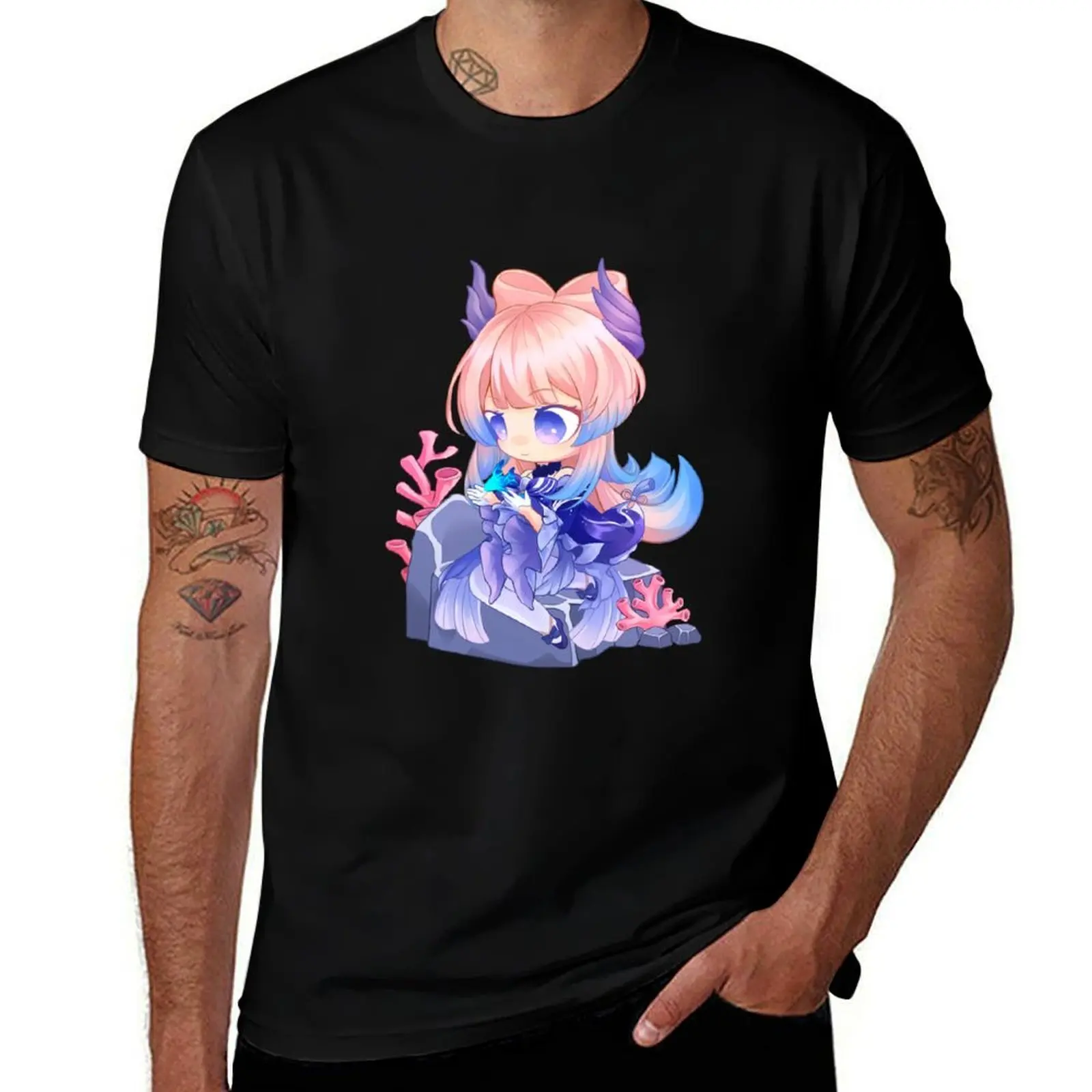 

Sangonomiya Kokomi Chibi Sticker T-Shirt football t shirt custom shirt luxury t-shirt oversized t shirt men
