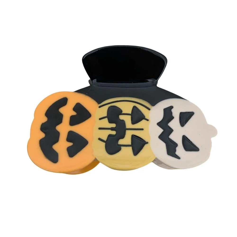 Hair Accessories Funny Halloween Shark Clip Waterproof Castle Pumpkin Shark Clip Creative Ghost Acetic Acid Hair Claw Women