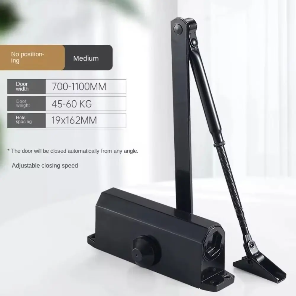 New Automatic Door Closer 25KG To 85KG Adjustable Speed Holder Mute Protective Hydraulic Buffer