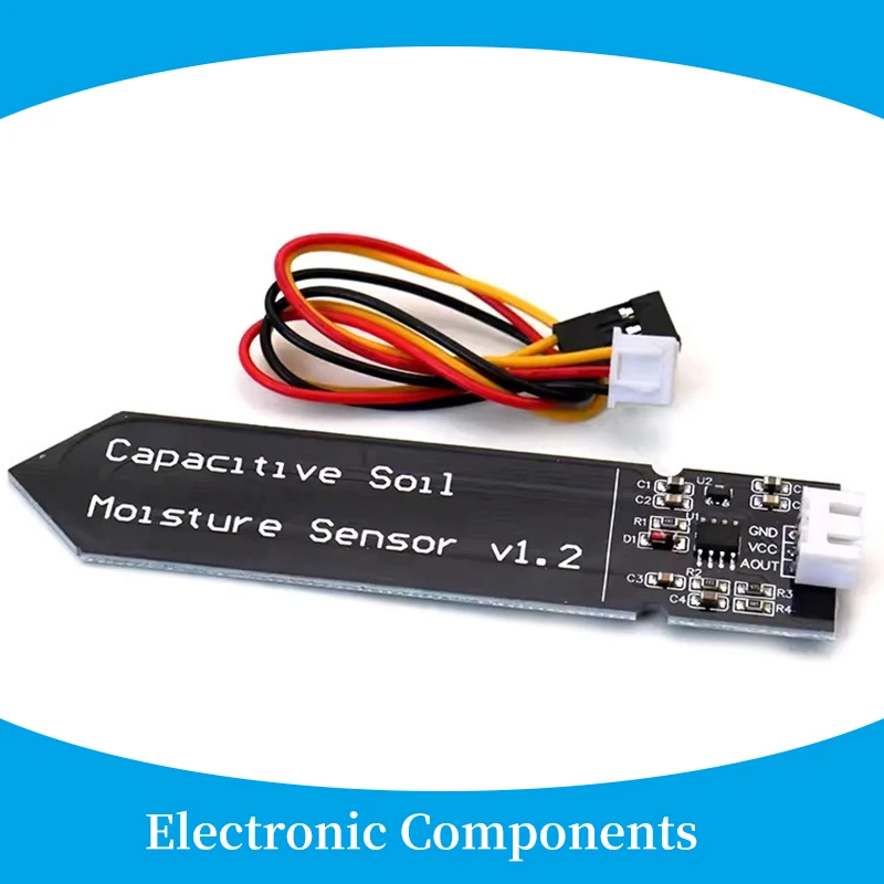 5/10Pcs Capacitive Soil Moisture Sensor Module Wide Voltage Soil Humidity Digital Display Relay Control Module For Watering