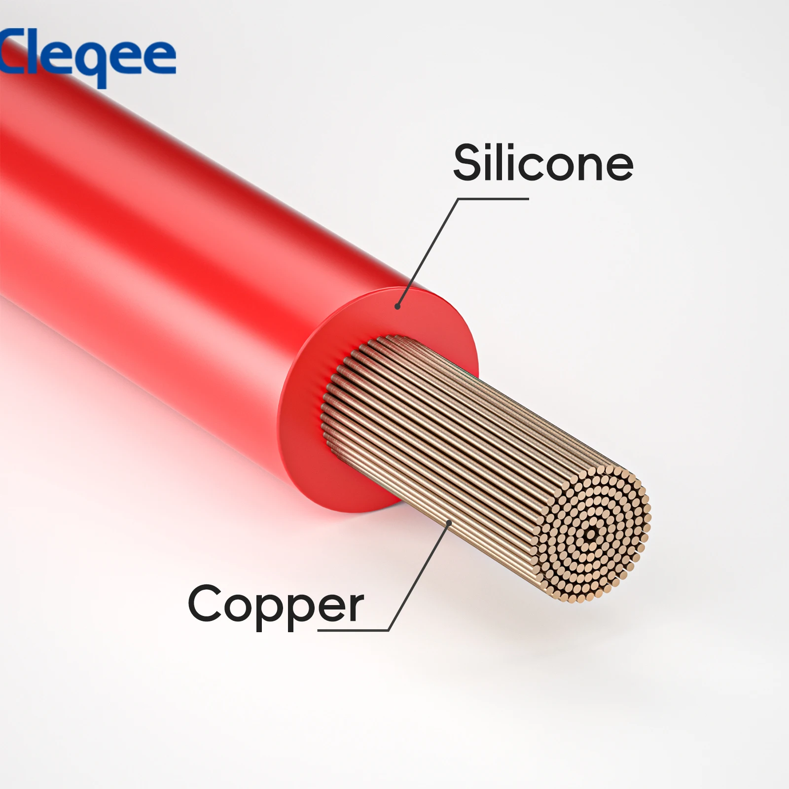 Cleqee-Crochet de test P1520, câble de test 1 mètre, double IC, pince pour test électronique, 10 pièces