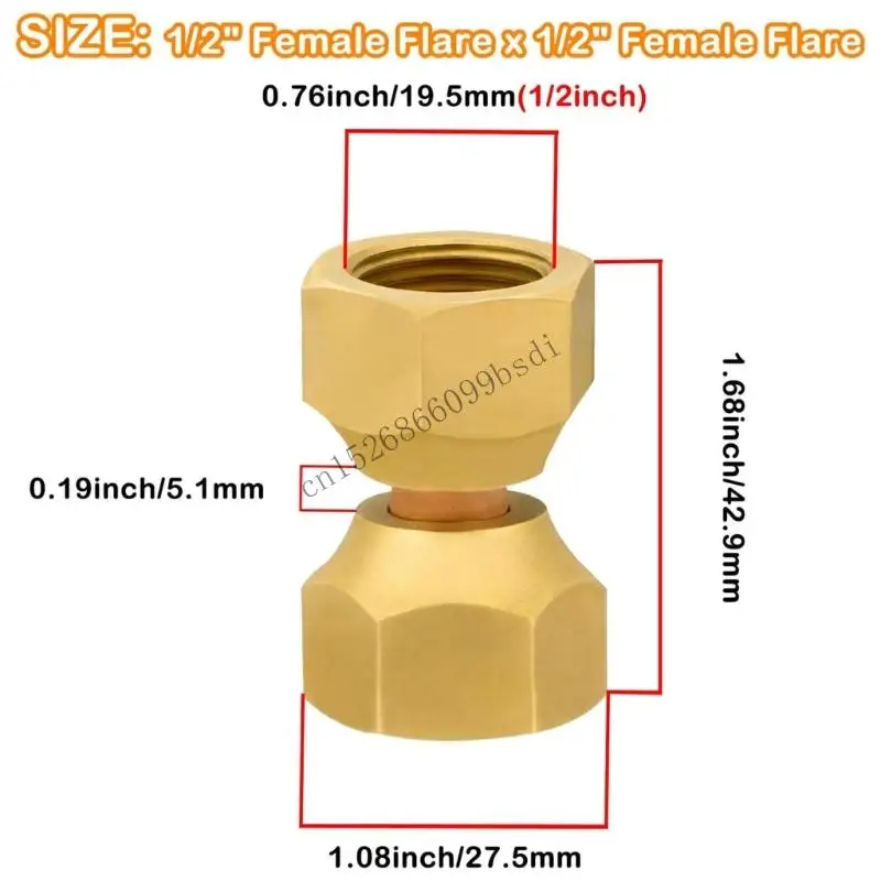 11UA 2pcs Brass Adapter