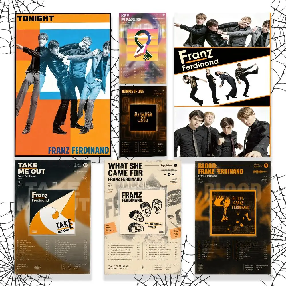 Band Franz Ferdinand Post-Punk Graphic Wall Art Poster HD Waterproof PP Paper Print for Bedroom Living Room Office Decor Gift