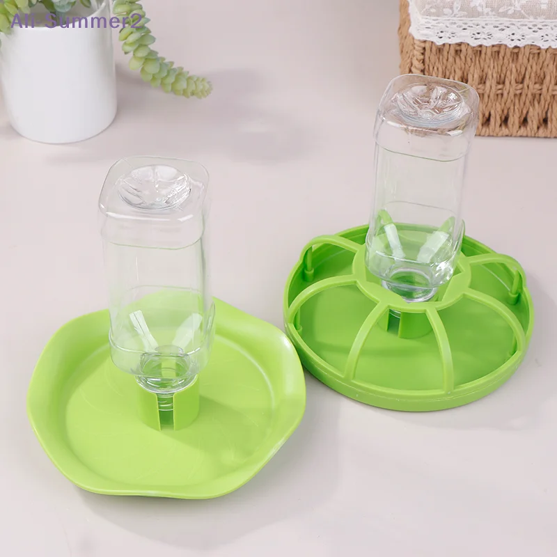 【Summer2】Reptilien-Wasserspender Futterschale Eidechsen-Gecko-Futterspender Runde Schale Schildkröten-Wasserschale Trinkflasche Reptilien-Futterspender