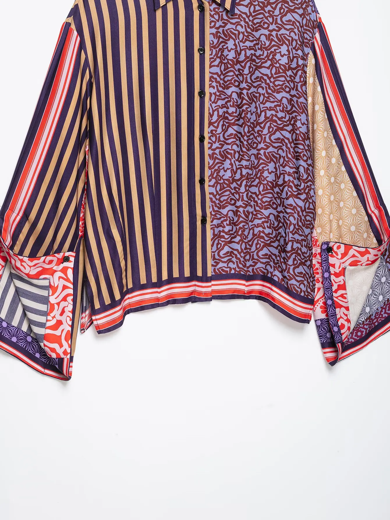 KLKXMYT Elegante, schicke bedruckte Sarong-Röcke, zweiteilige Sets für Damen 2026, Spleiß-Print-Shirt-Top-Anzüge, zweiteilige Outfits für Damen – Detail 7