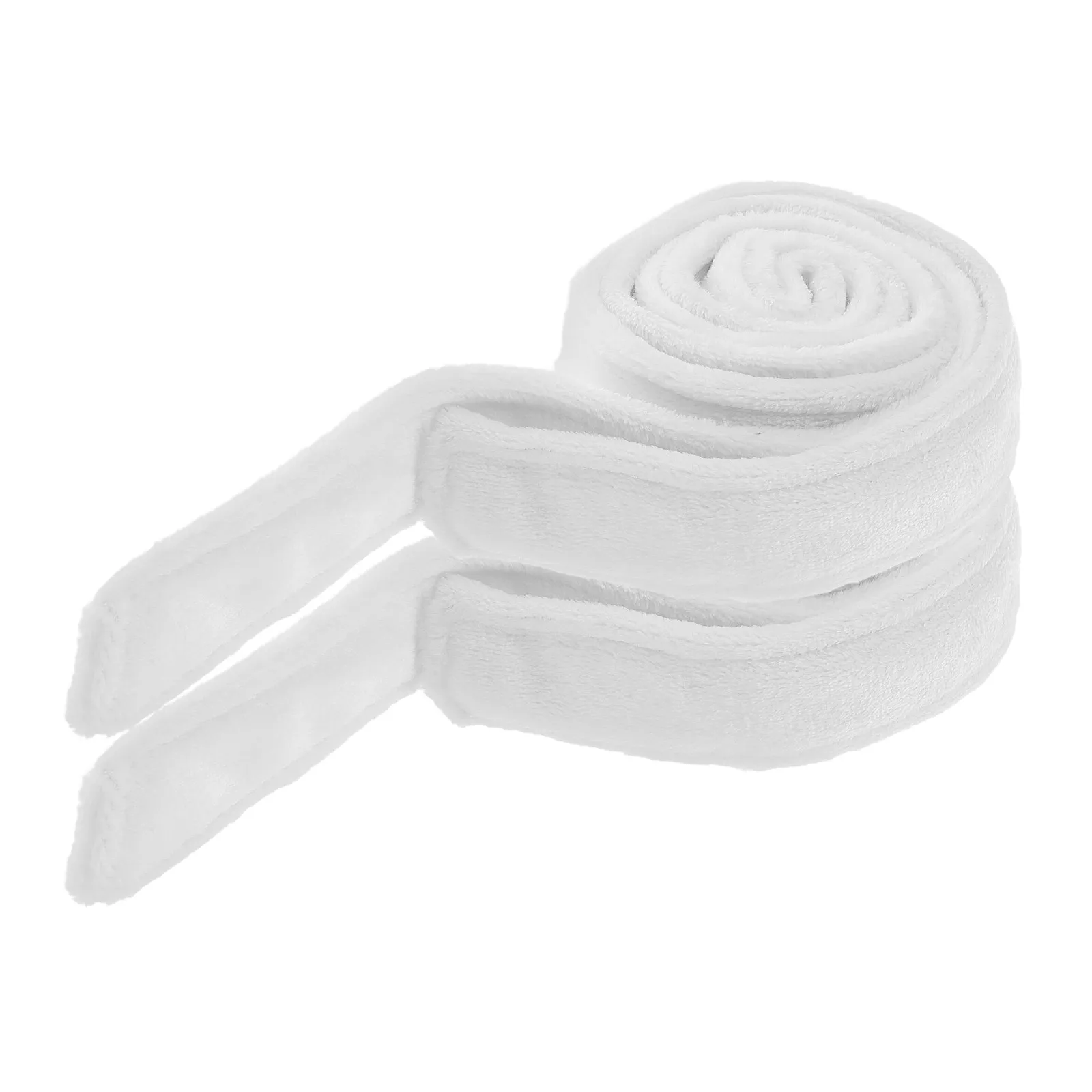 2Pcs Flannel Bathrobe Belt Soft Comfortable Hotel Spa Home Replacement Robe Waist Belt Elegant Minimalist Design Universal Fit