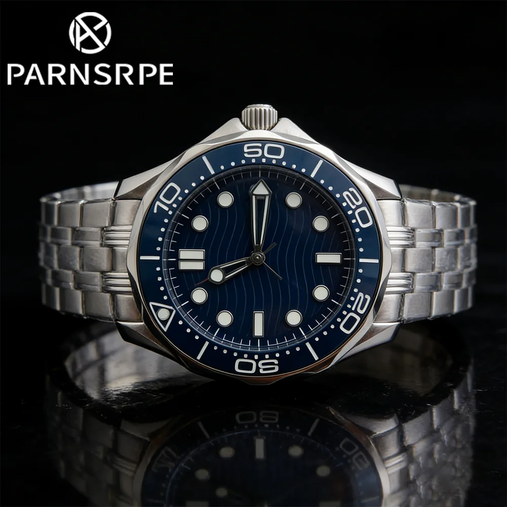 PARNSRPE 41mm メンズ自動機械式時計: 夜光文字 - Exhibition Movement Display のレビューと価格