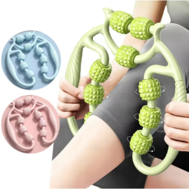 

1pc Ring Muscle Roller Massager Foam 360° Legs Acupressure Massager Fat-Reducing Adjustable Body Massager Relief Fatigue
