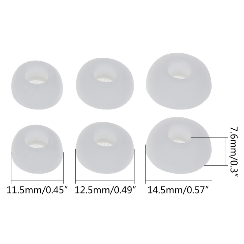 เคล็ดลับหูสำหรับ หูฟังเปลี่ยนหูฟังหมวกหูปลั๊กอุดหู Eartips สำหรับ หูฟัง,3 คู่