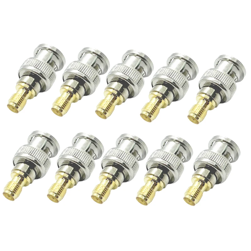 Großhandel 10 Stück/Lot BNC RF Koaxialstecker SMA Buchse auf Q9 BNC Stecker Koaxialkabeladapter für Funkantennen – Detail 1