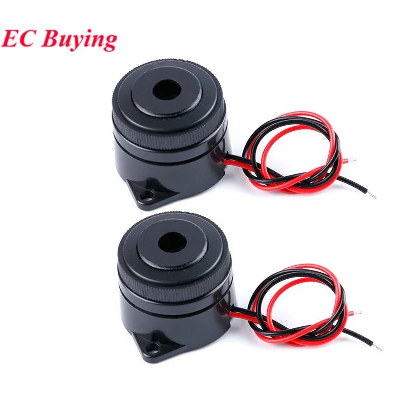 2Pcs/1pc 2910 Piezo Electric Active Buzzer Speaker 12V 24V 3025 Continuous Sound Alarm DIY Spiral DC Refrigeration Equipment