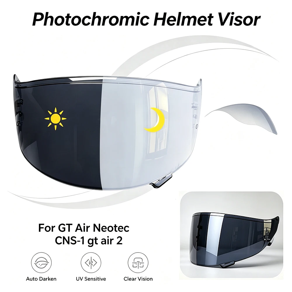 For Shoei GT Air Neotec CNS-1 gt air 2 Photochromic Helmet Visor Full Face Motorcycle Helmet Replacement Lens Accessories