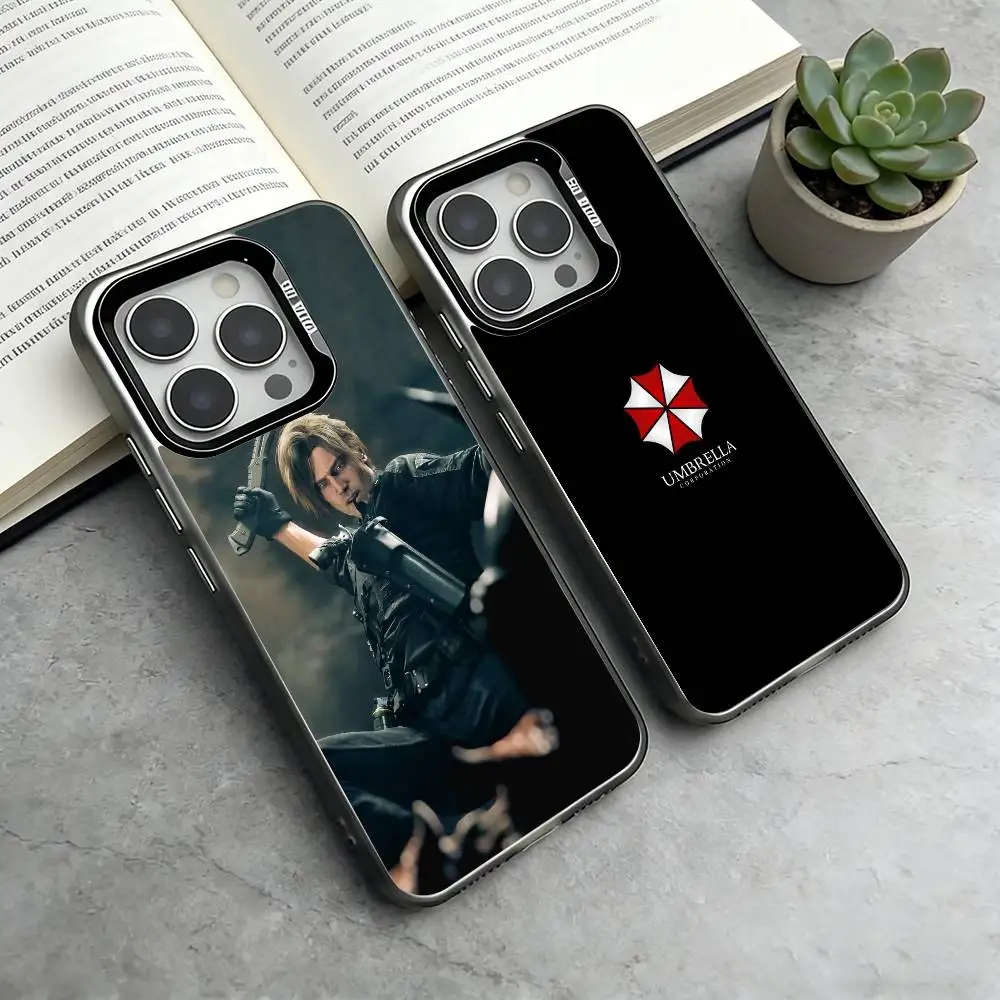 

R-Resident Evil Phone Case For iPhone 17,16,15,14,13,12,11 Plus,Pro Max,XS,Colorful Silver Black Cover