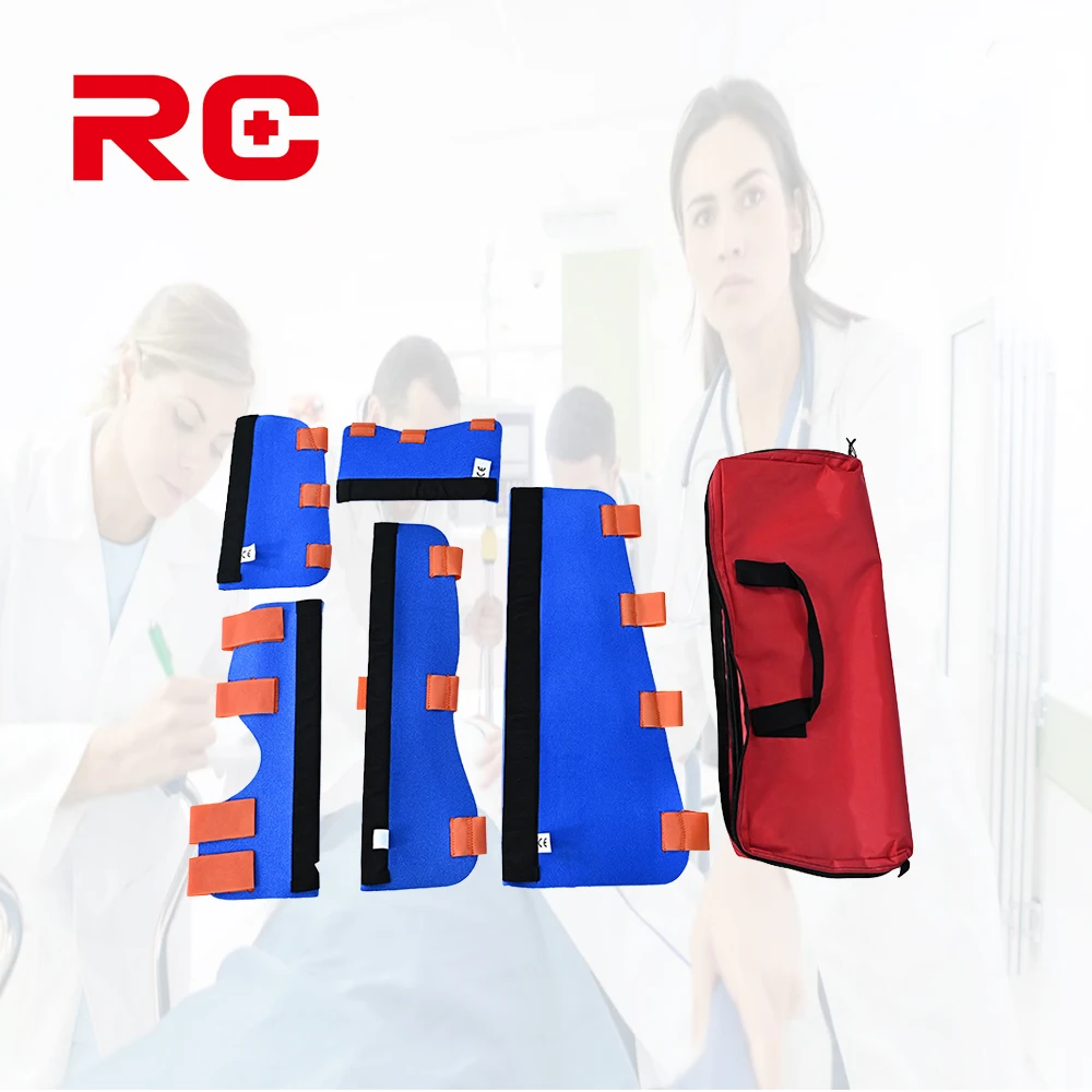 Emergency Fracture Care Immobilizer Adult Traction Splint Arm Leg Shoulder Splints EMT Paramedic Medical Fracture Splint Kit