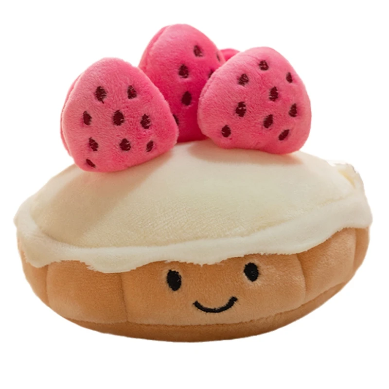 Plush Cake Plush Toy Fruit Muffin Shaped Plush Toy Cute Snack Party Decoration Gift Toy