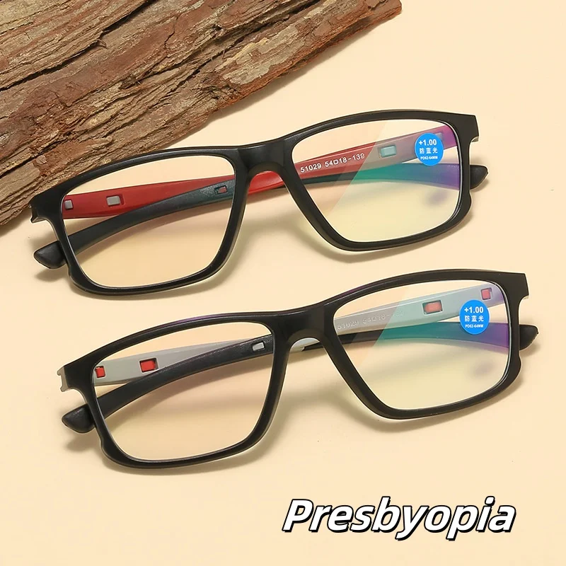 

Men's Reading Glasses Sports Style High Definition Presbyopia Eyeglasses Anti Fatigue Far Sight Eyewear Glasses +1.0 To +4.0