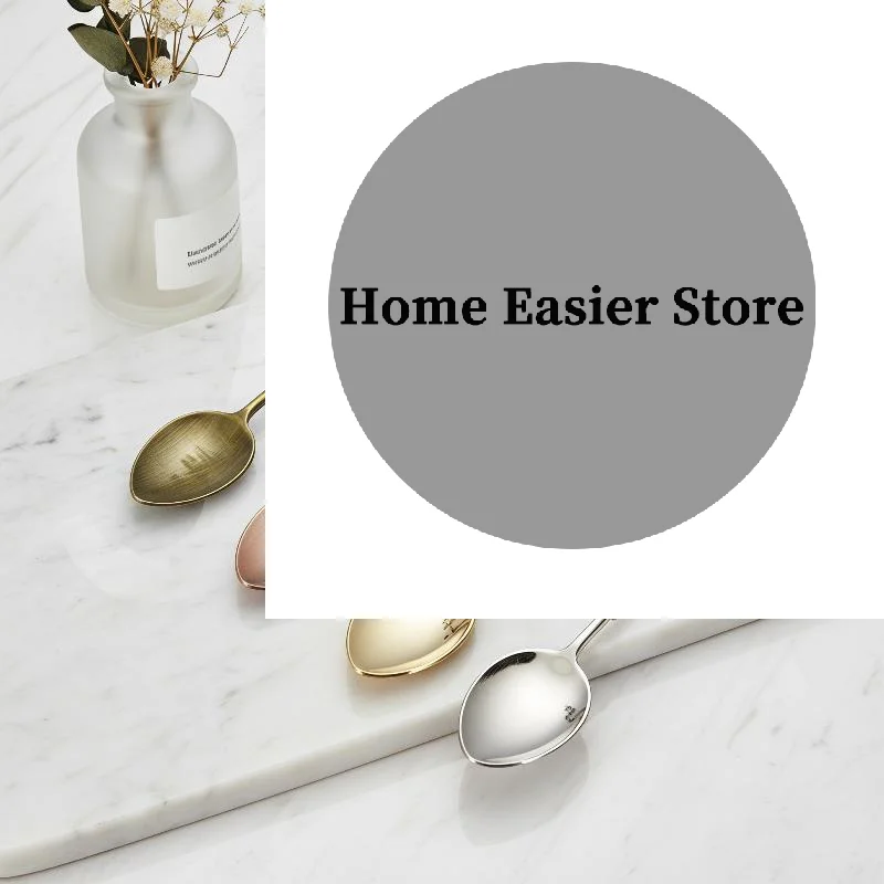 New 2Pcs New Vintage Alloy Coffee Spoon Tableware Elegant Soup Spoon Mirror Polished High-quality Stirring Spoons