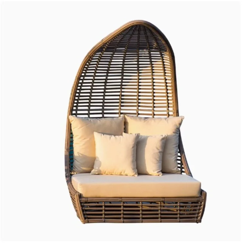 Outdoor sofa bed combination resort birdcage courtyard outdoor designer outdoor floor-to-ceiling swimming pool beach bird's nest