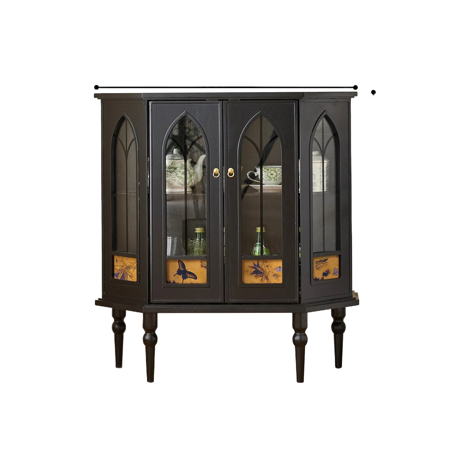 LMM French retro style solid wood decoration home front door aisle sofa side cabinet