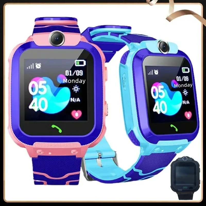 Sports Smart Watch For Kids Watches Phone Calls Children Digital Electronic Camera Game Voice Chat SOS Location Q12B 2G SIM Card