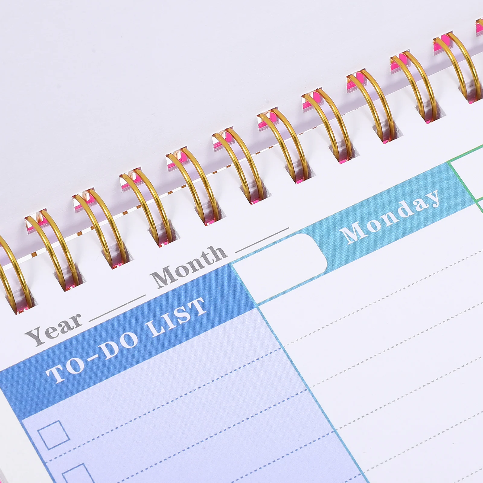 Bloco de planejamento semanal rosa planejador inglês rasgar para fazer lista bloco de notas semanal agenda calendário folhas escritório em casa escola