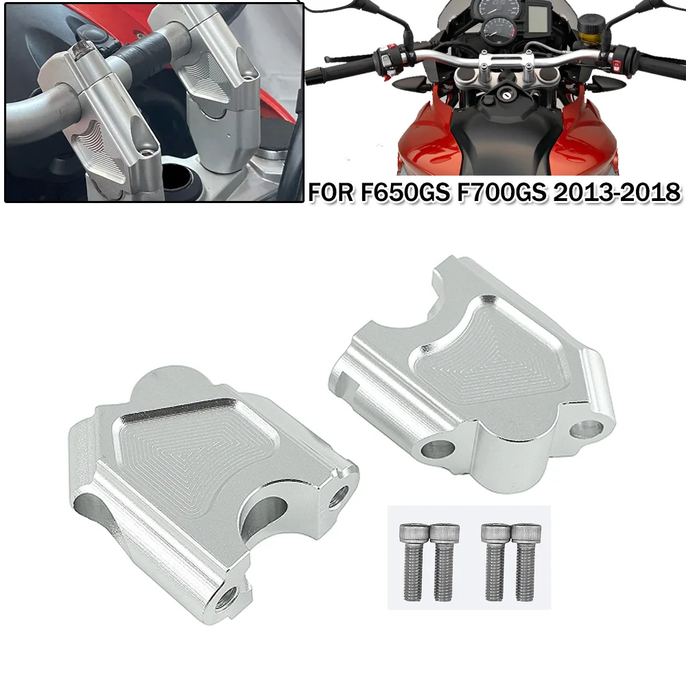 Motorcycle Handle Bar Clamp Raised Extend For BMW F650GS 2008-2017 2018 F700GS 2013-18 F700 GS F650 Handlebar Mount Riser Raiser