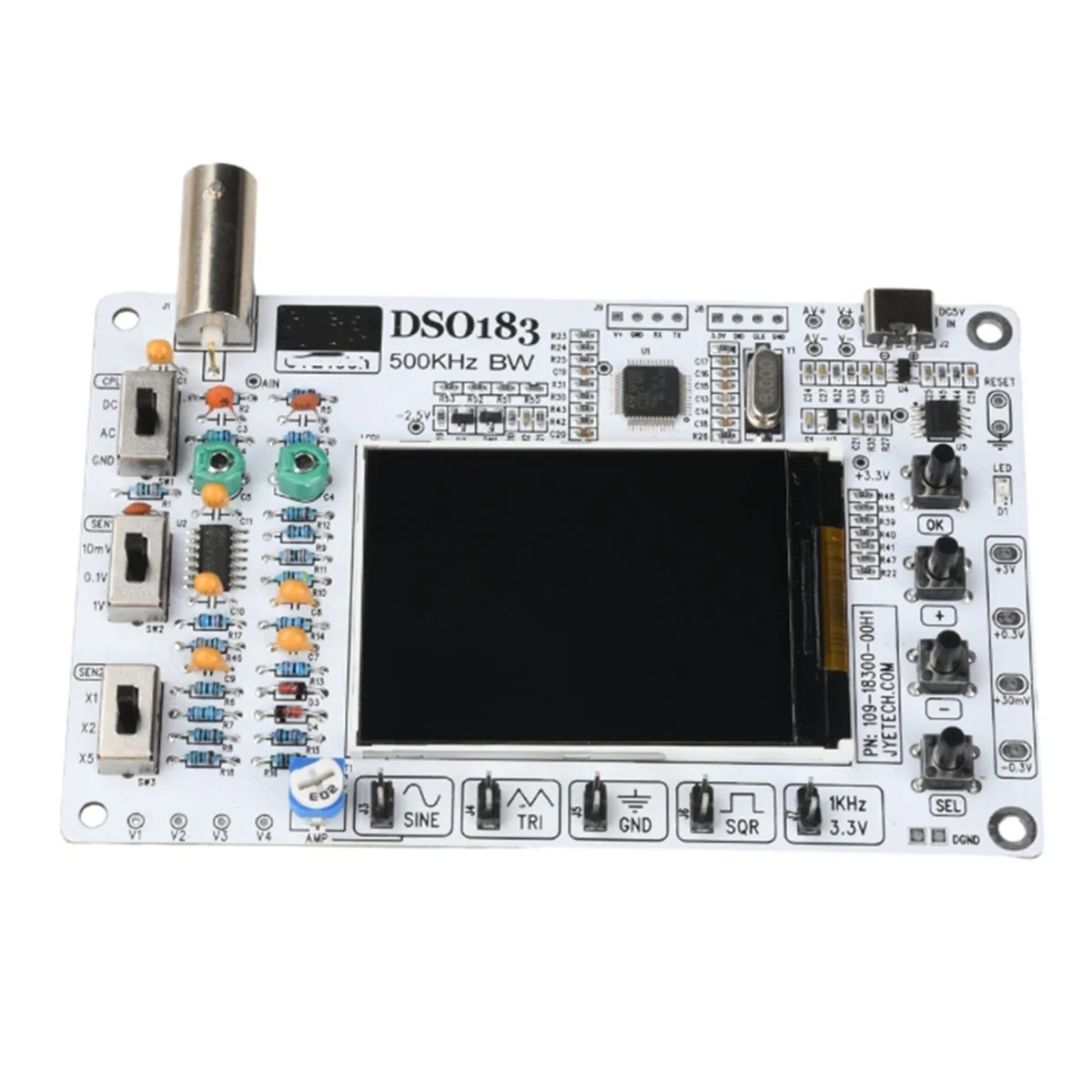 

SUPER HOT 5V DSO183 Digital Oscilloscope DIY Parts Teaching Beginner Practical