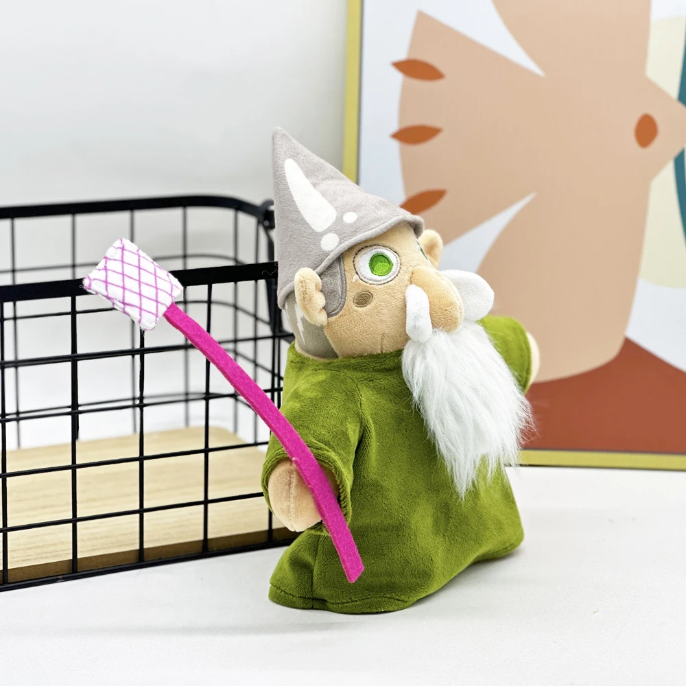 Mall Wizard Cartoon Anime Game Image White Bearded Elf, Dwarf Doll Fun Companionship Plush Toys Soothe Sleeping Dolls Gifts