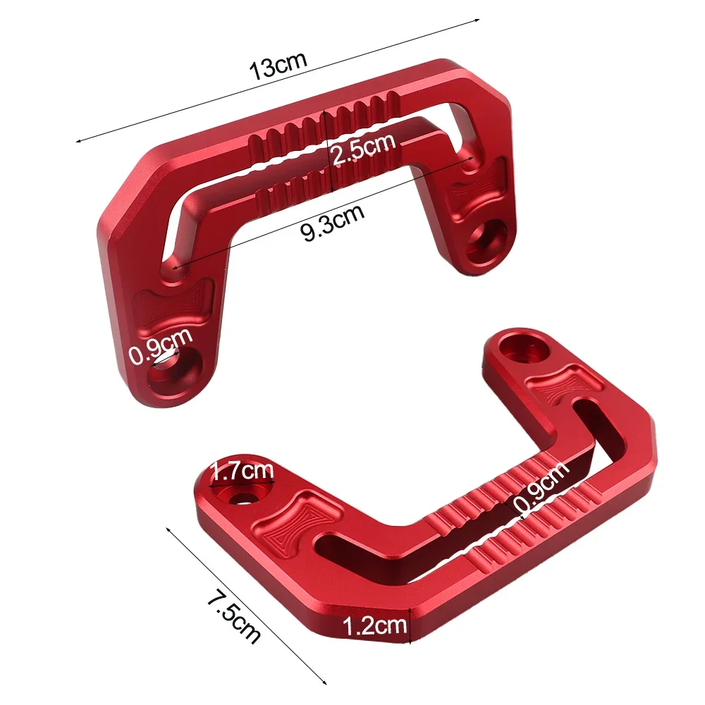 A-Pillar Hood Light Bar Mounting Bracket for Jeep Wrangler JL/JLU 2018-2023 Windshield Hinge LED lights Mount Brackets Red Black