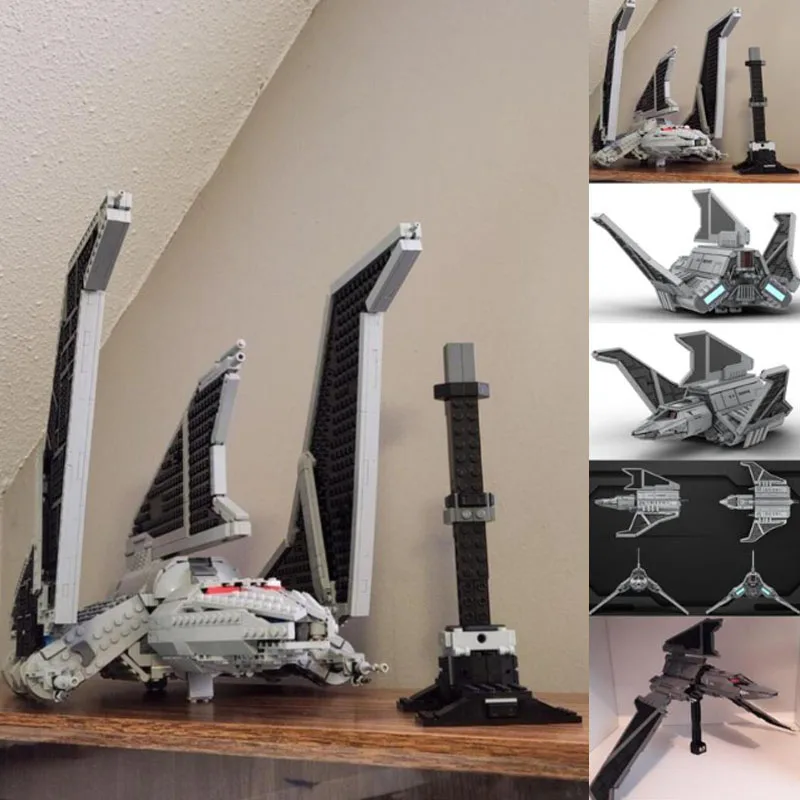 

Customize Interceptor Fighter Jet Looter Predator Airplane MOC Building Blocks Space Bricks Model Educational Toy Perfect Gifts