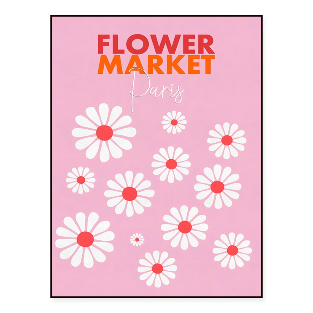 Copenhagen, London, Sydney, Stockholm, Paris Flower Market, Milan Matisse Flower Poster, Flower Market, Aesthetic Flower Wall Ar
