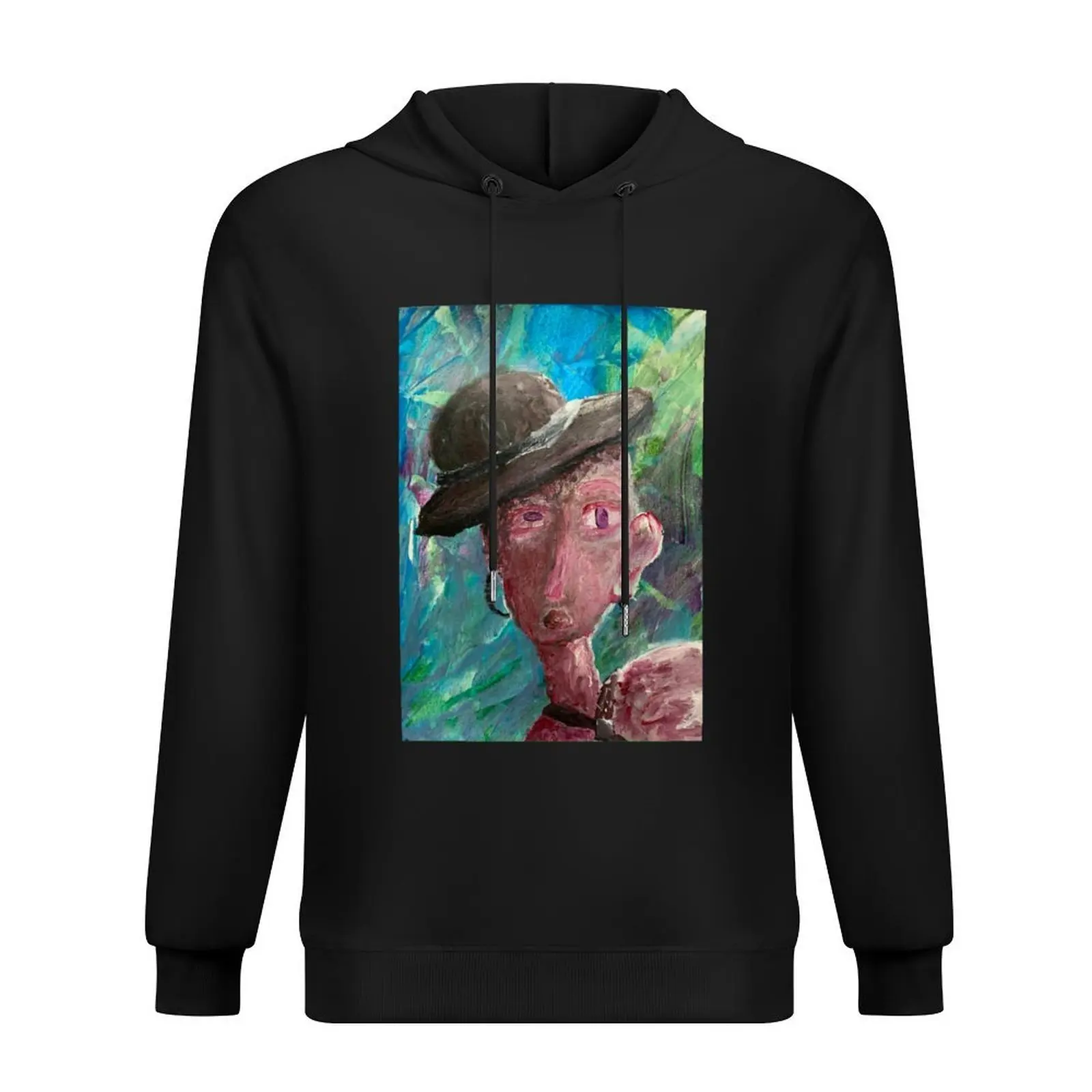 

Person In A Hat- Painting Hoodie japanese style korean autumn clothes mens designer clothes autumn new products pullover hoodies