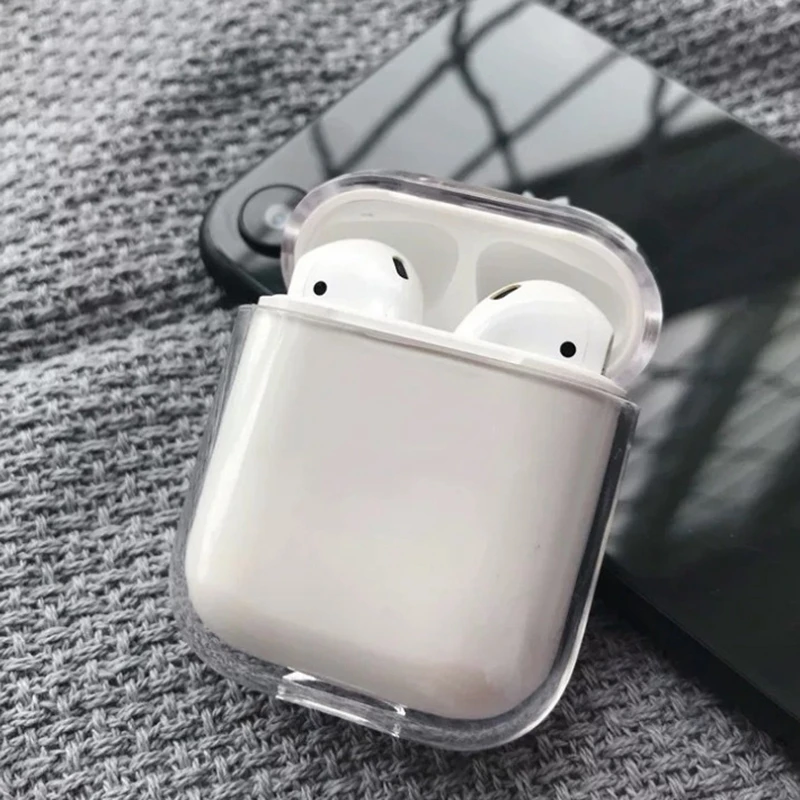 

100 прозрачный чехол для беспроводных наушников Apple AirPods 1 2 3 Pro, жесткие чехлы для ПК, Bluetooth-бокса, гарнитуры, прозрачный чехол