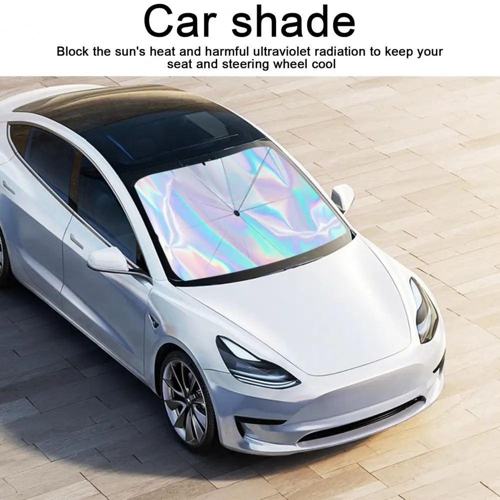 Windshield Sun Shade Uv Protection Sunshade Foldable Reflective Car Umbrella Sunshade Cover for Windshield Uv-proof Protection