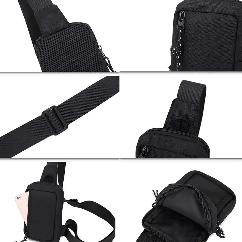 Men Crossbody Bag Small Crossbody Sling Backpack Sling Bag Travel Hiking Chest Bag Daypack Men's Chest Bag Daypack Fashion