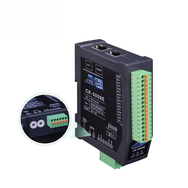 Módulo IO remoto MOSFET de saída digital de 8 canais Ethernet RS485 Modbus-TCP com entrada e saída de interruptor (IO)