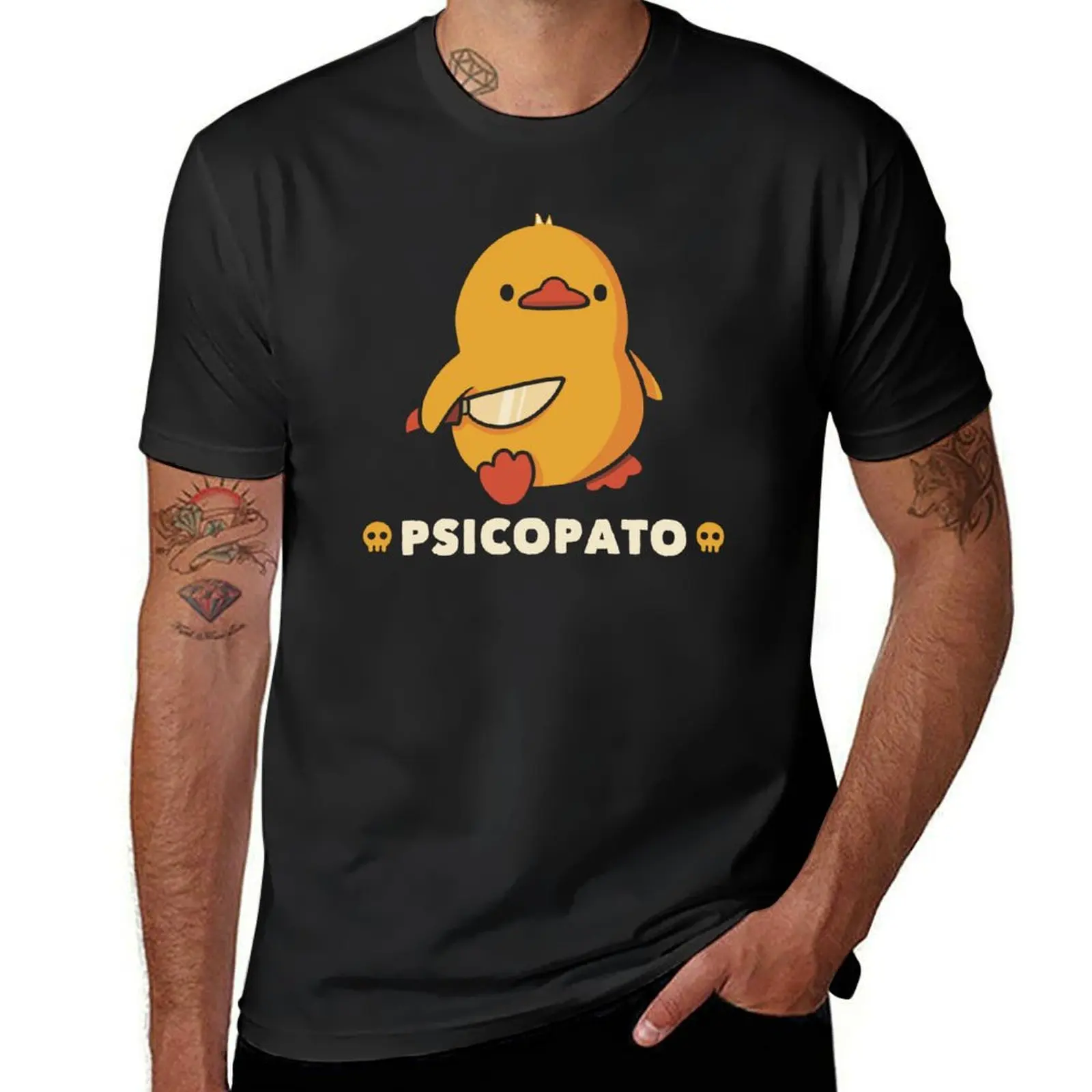 Psicopato Funny Duck by Tobe Fonseca T-Shirt plus size tops Blouse tops t shirts men