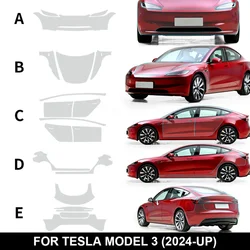 Pellicola protettiva per vernice per Tesla Model 3 Highland 2024 8.5 Kit PPF TPU trasparente per Auto pretagliato spesso adesivo trasparente decalcomania automatica