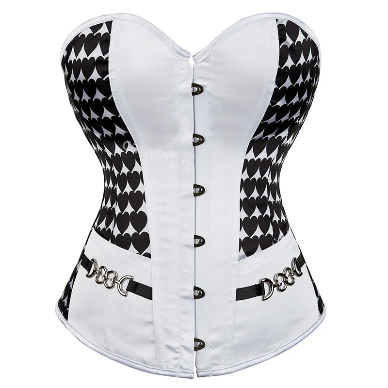 

Корсет-бюстье для женщин больших размеров, сексуальное нижнее белье с цветочным принтом, костюм для бурлеска, винтажный стиль, на Хэллоуин